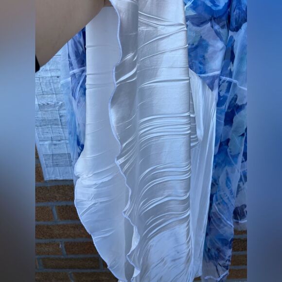 KOMAROV Floral Charmeuse & Lace Cocktail  women’s dress size 3X - Picture 13 of 16